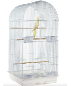 Rainforest Cages Caracas Small Bird Cage - White